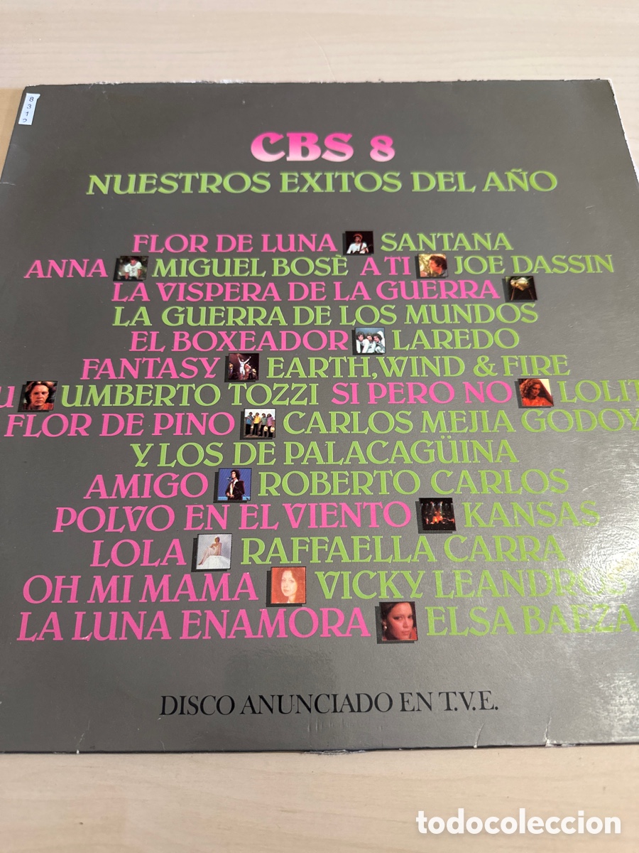 Discos de vinilo: VIN7612 cbs 8 nuestro exitos del a&ntilde;o vinilo segunda mano