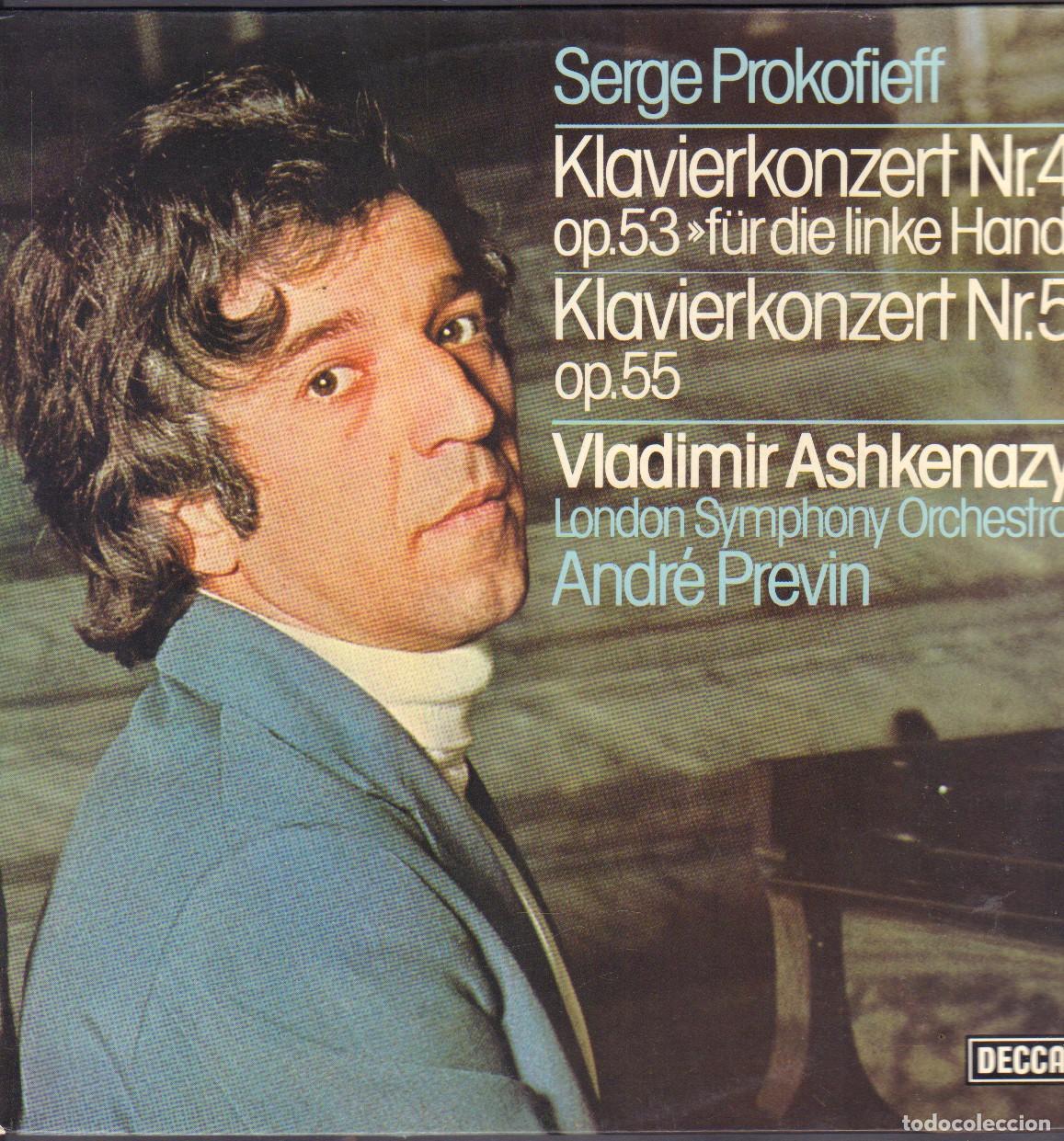 Discos de vinilo: SERGE PROKOFIEFF -KLAVIERKONZERT NR. 4 Y NR. 5 / LONDON SYMPHONY ORCHESTRA / LP DECCA RF-27002