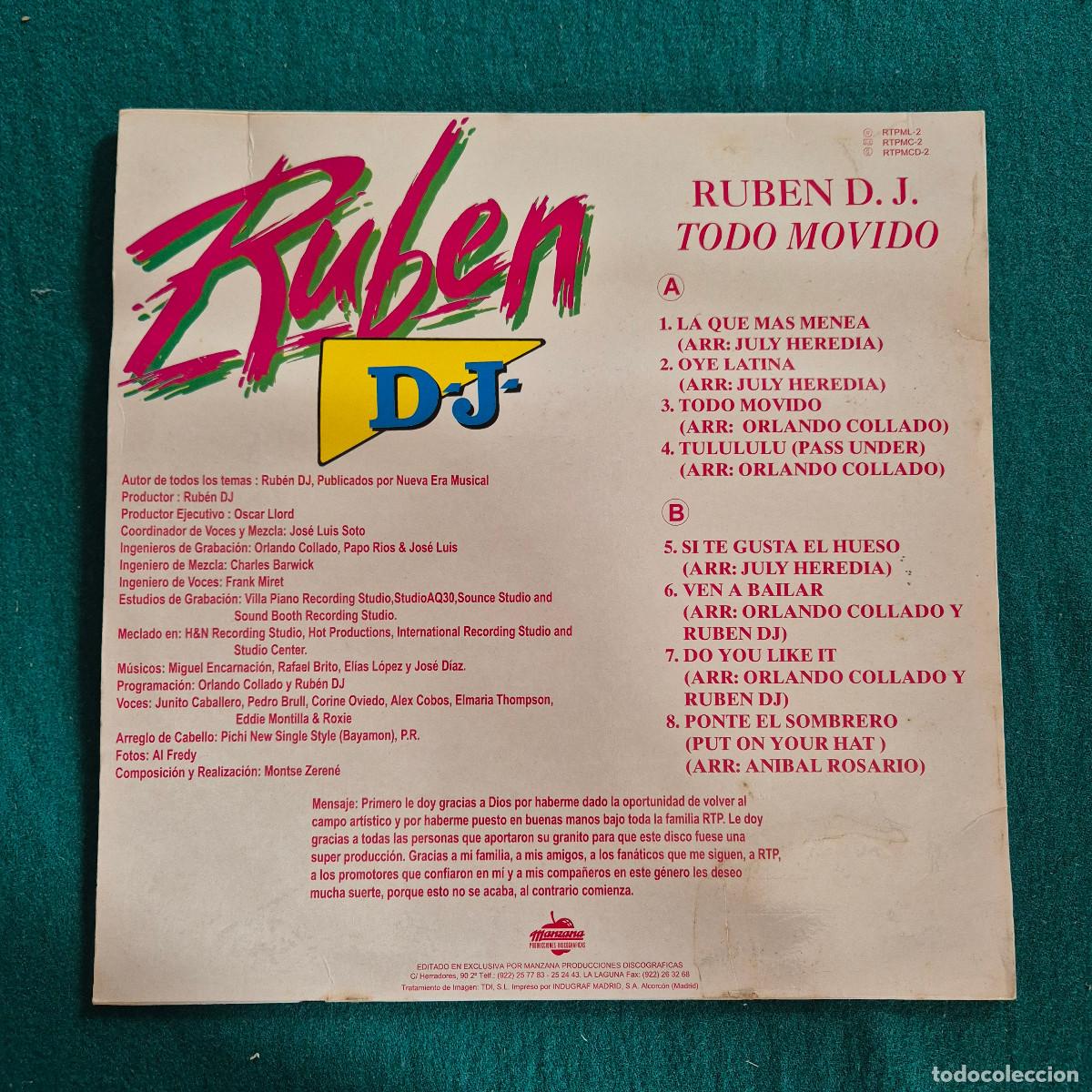 Discos de vinilo: Ruben DJ &ndash; Todo Movido - Foto 2
