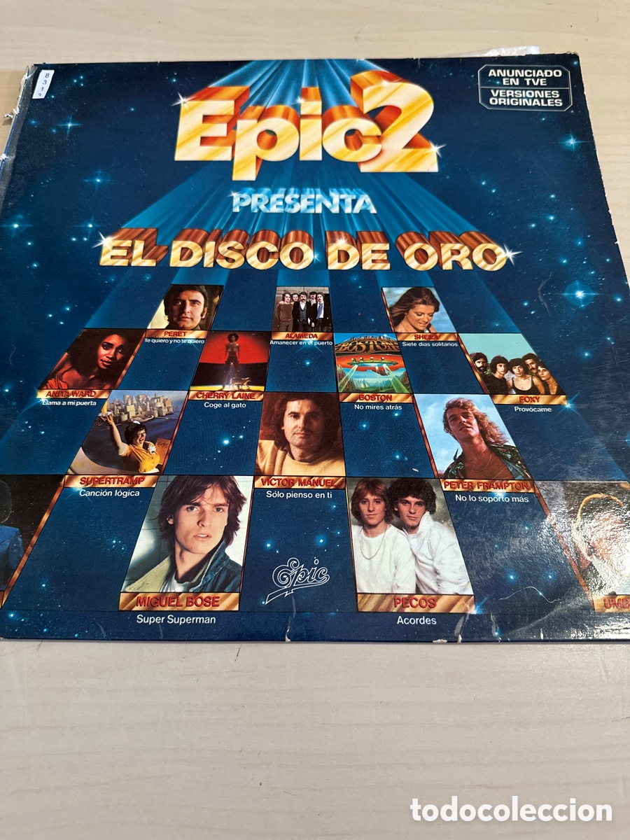 Discos de vinilo: VIN7613 epic 2 presenta el disco de oro vinilo segunda mano