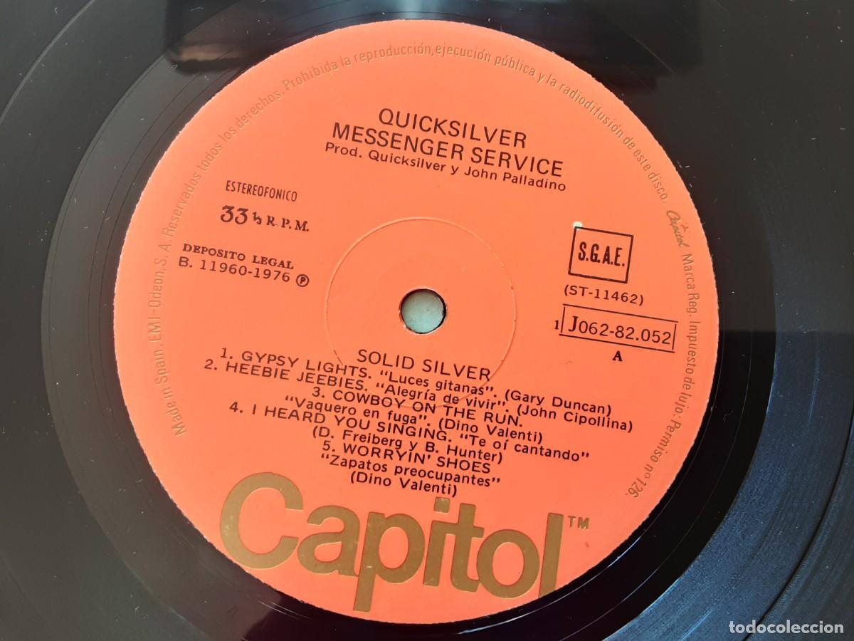 Discos de vinilo: Lp QUICKSILVER MESSENGER SERVICE, SOLID SILVER, edici&oacute;n original espa&ntilde;ola - Foto 3