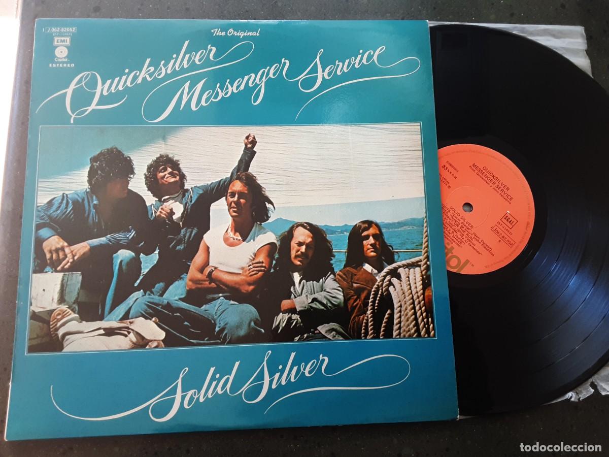 Discos de vinilo: Lp QUICKSILVER MESSENGER SERVICE, SOLID SILVER, edici&oacute;n original espa&ntilde;ola - Foto 1