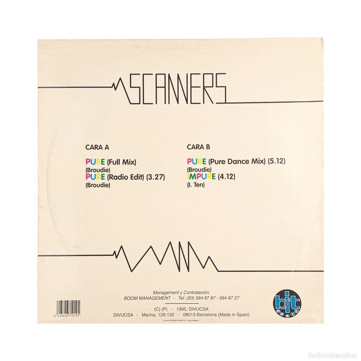 Discos de vinilo: MAXI LP. Scanners. Pure (G+/VG) - Foto 2