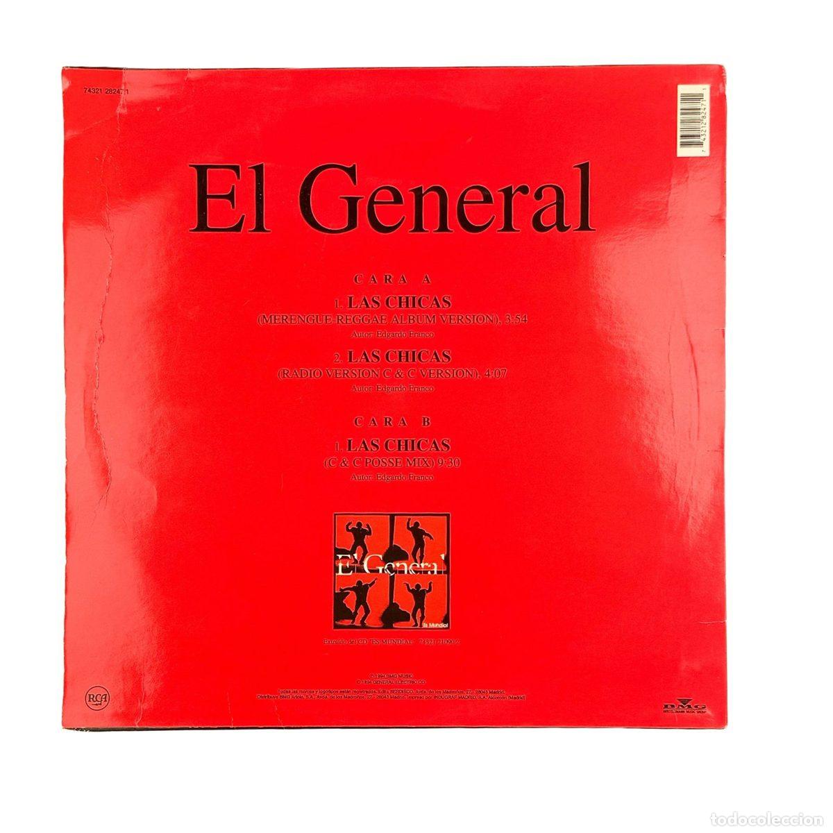 Discos de vinilo: MAXI LP. El General. Las Chicas (G+/VG) - Foto 2