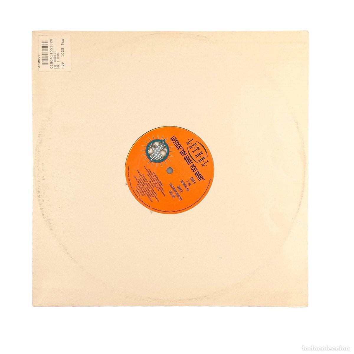Discos de vinilo: MAXI LP. Lipstick. Say What You Want (F/Gen&eacute;rica)