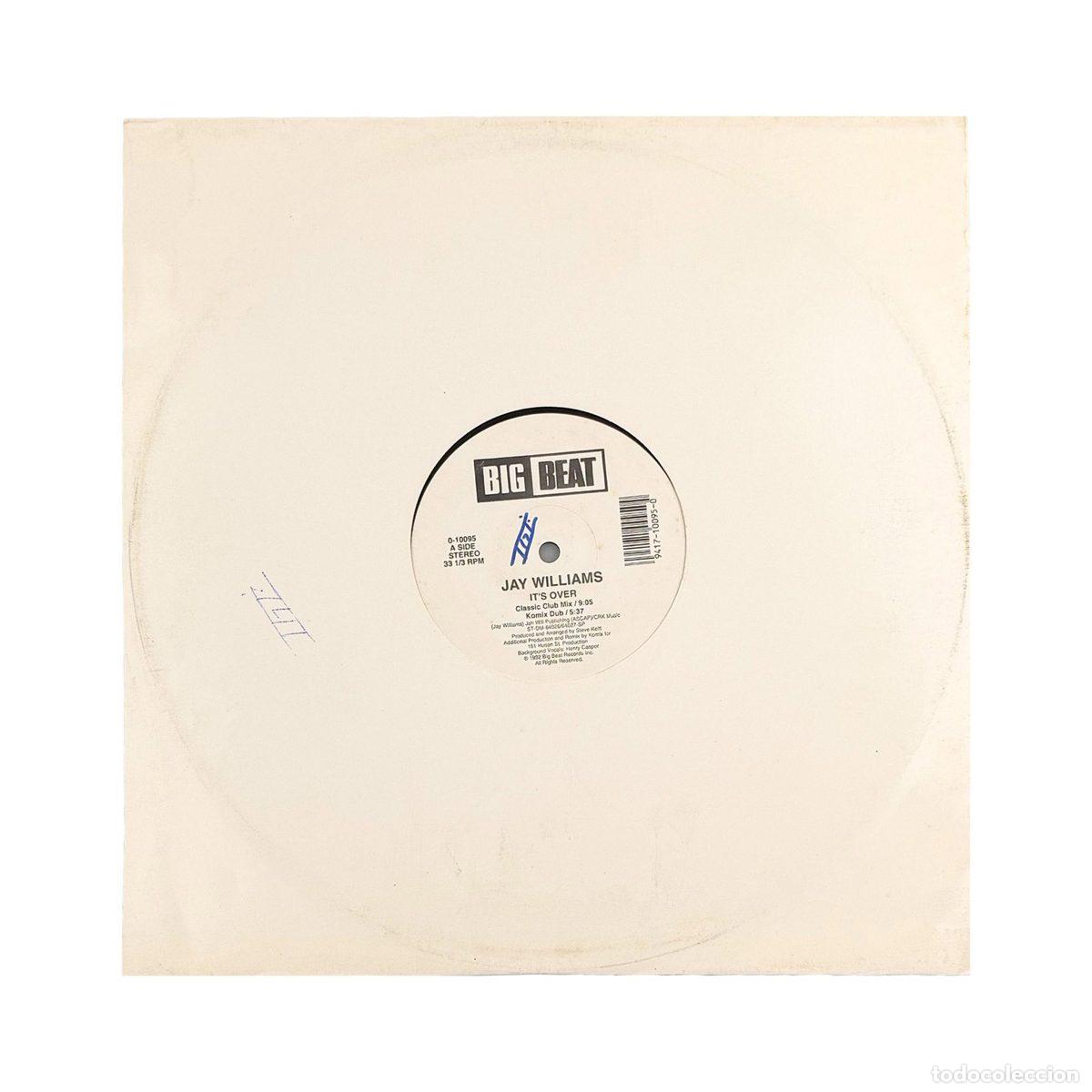 Discos de vinilo: MAXI LP. Jay Williams. Its Over (G+/VG+) - Foto 2