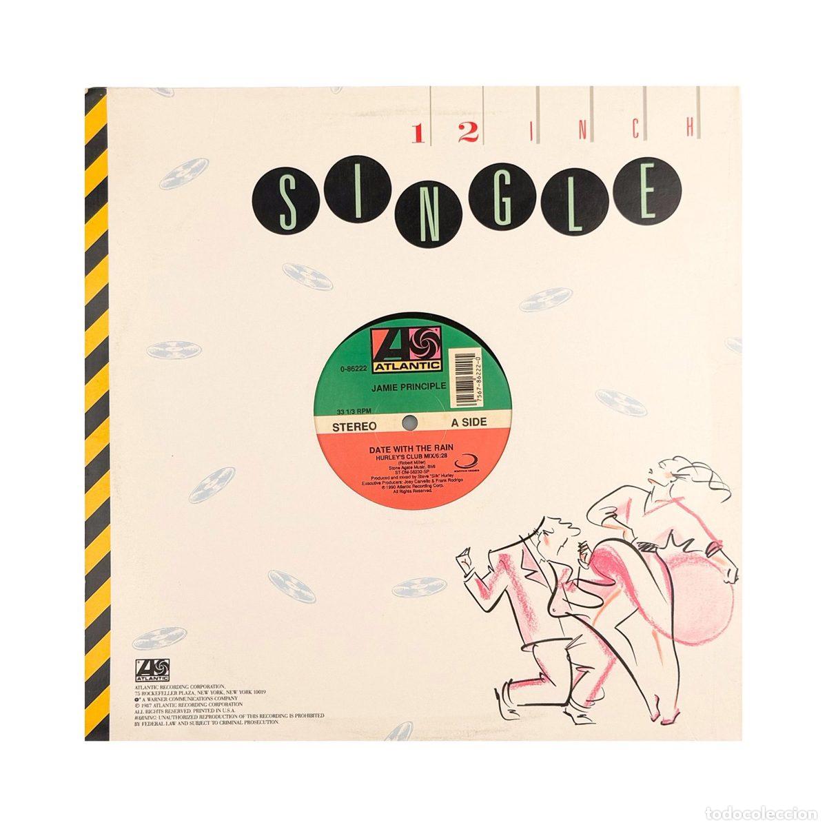Discos de vinilo: MAXI LP. Jamie Principle. Date With The Rain (G+/Gen&eacute;rica)