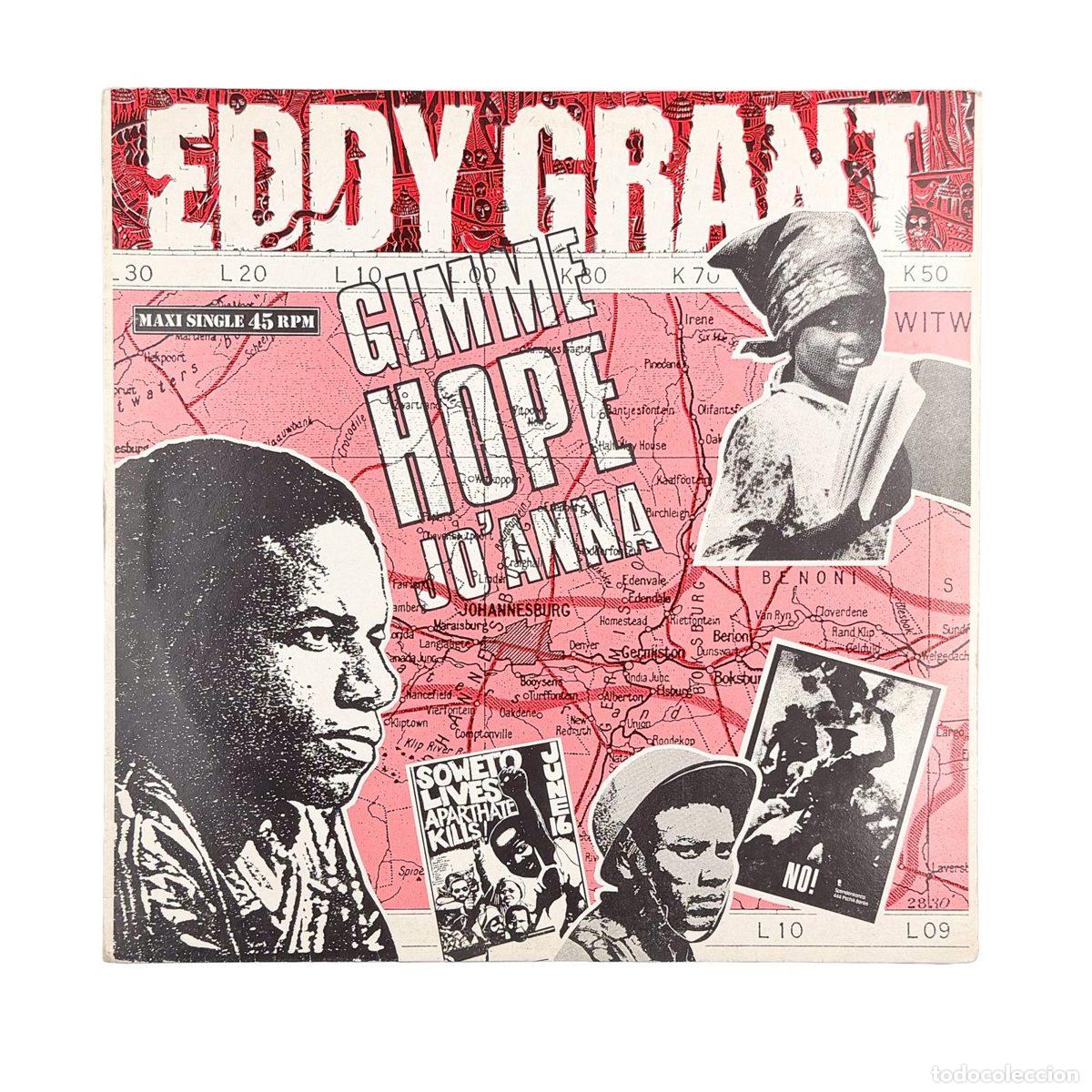 Discos de vinilo: MAXI LP. Eddy Grant. Gimme Hope Jo'Anna (G/VG)