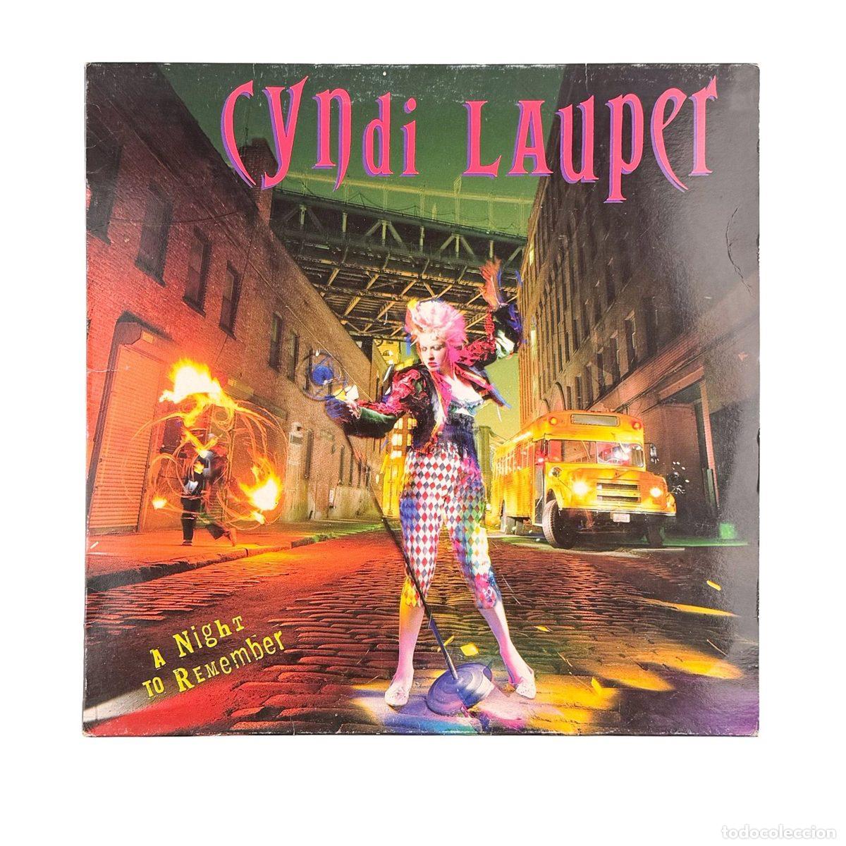 Discos de vinilo: LP. Cyndi Lauper. A Night To Remember (G/VG+)