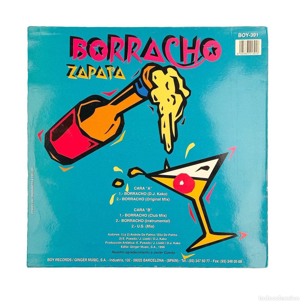 Discos de vinilo: MAXI LP. Zapata. Borracho (G+/VG+) - Foto 2
