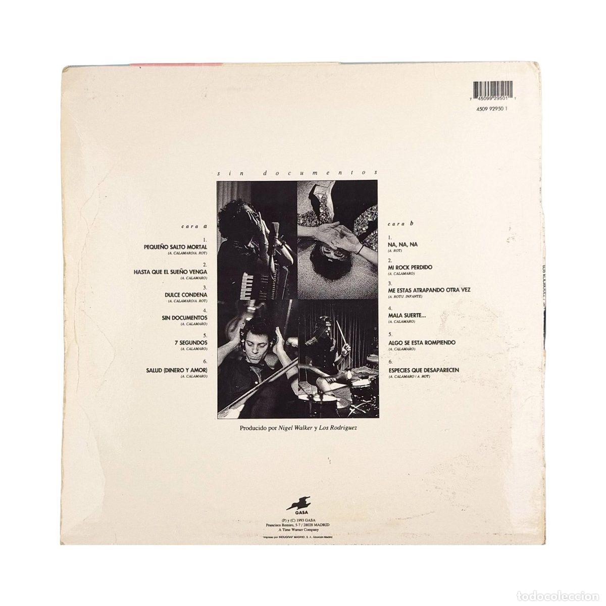 Discos de vinilo: LP. Los Rodriguez. Sin Documentos (G/G+) - Foto 2