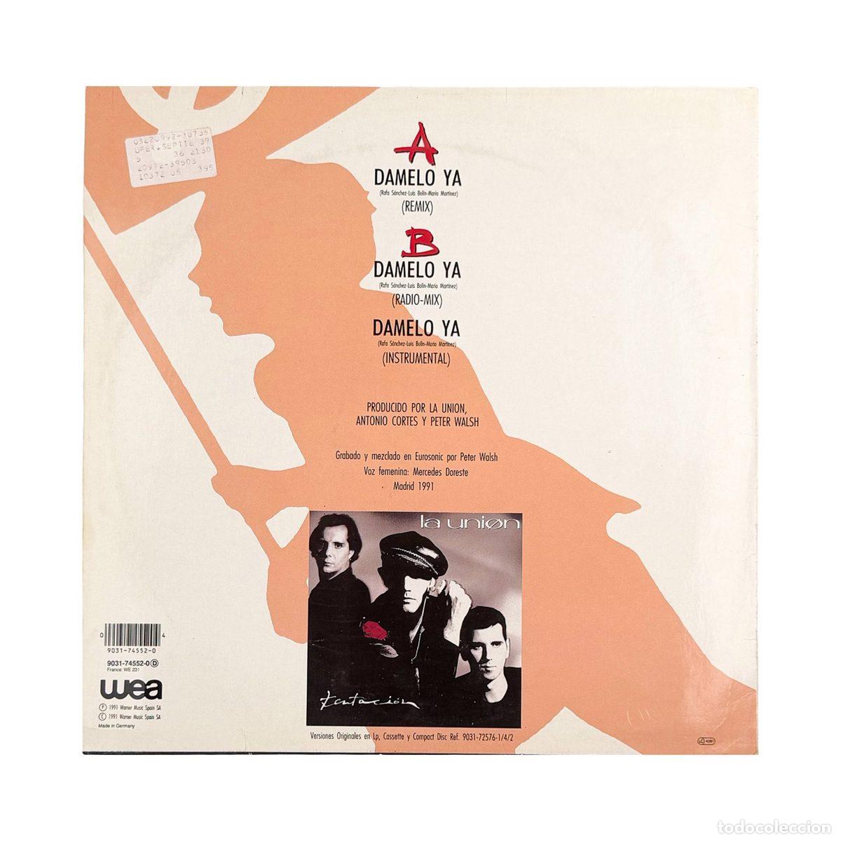 Discos de vinilo: MAXI LP. La Uni&oacute;n. D&aacute;melo Ya (VG/VG+) - Foto 2