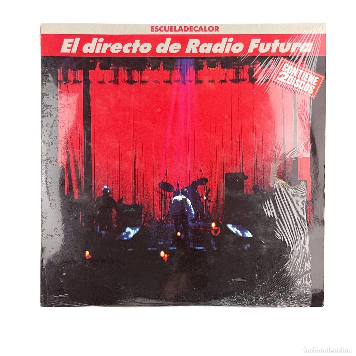 Discos de vinilo: 2xLP. Radio Futura. El Directo De Radio Futura &bull; Escueladecalor (VG/VG+)