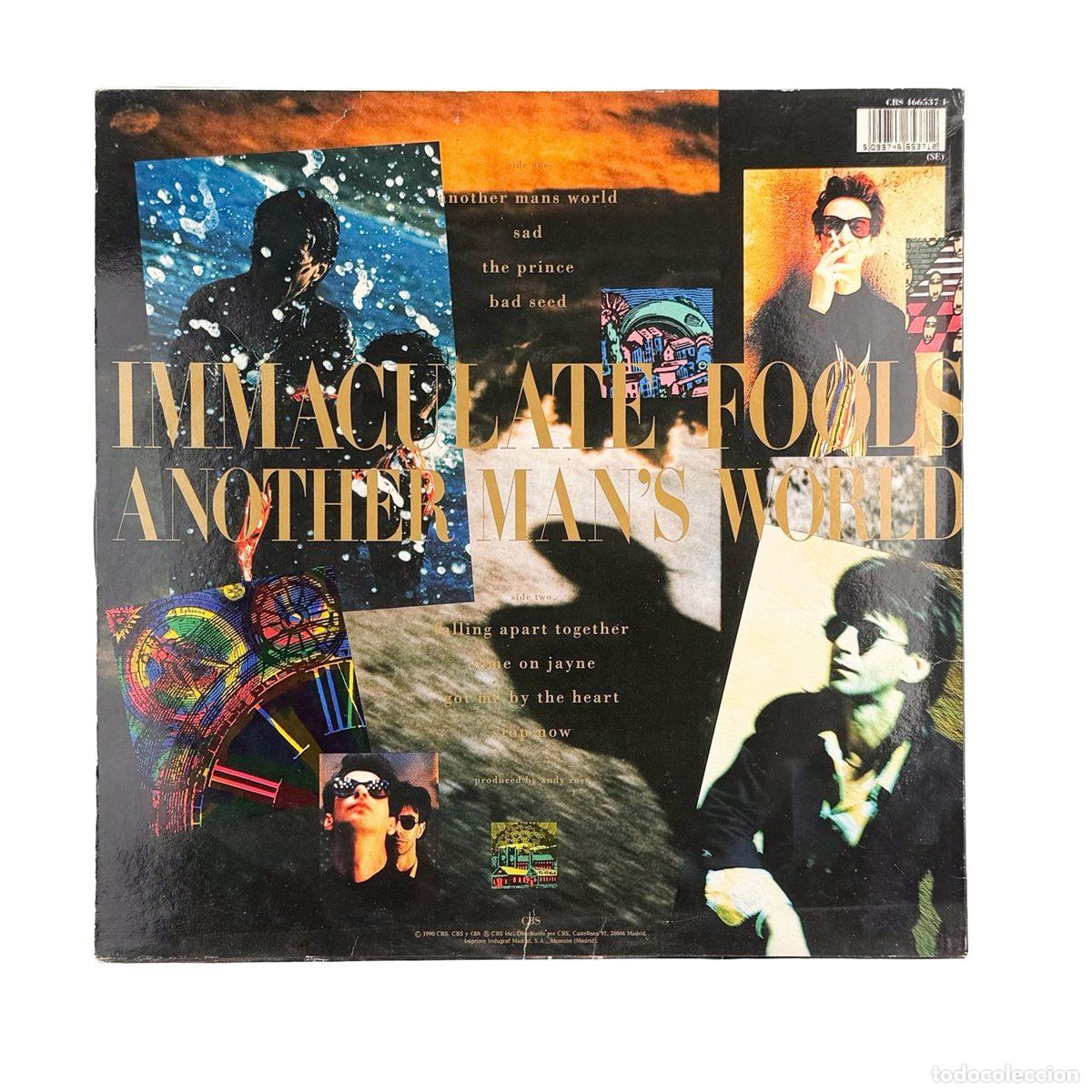 Discos de vinilo: LP. Immaculate Fools. Another Mans World (G+/VG) - Foto 2
