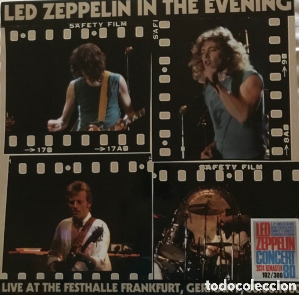 Discos de vinilo: BOX 3 LP LED ZEPPELIN - Led Zeppelin in the Evening - The Dinosaur Eats a Frankfurter 2025 (NM/NM)