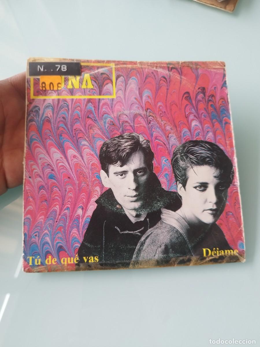 Discos de vinilo: Luna &ndash; T&uacute; De Qu&eacute; Vas / D&eacute;jame. Vinilo single 7&rdquo;.