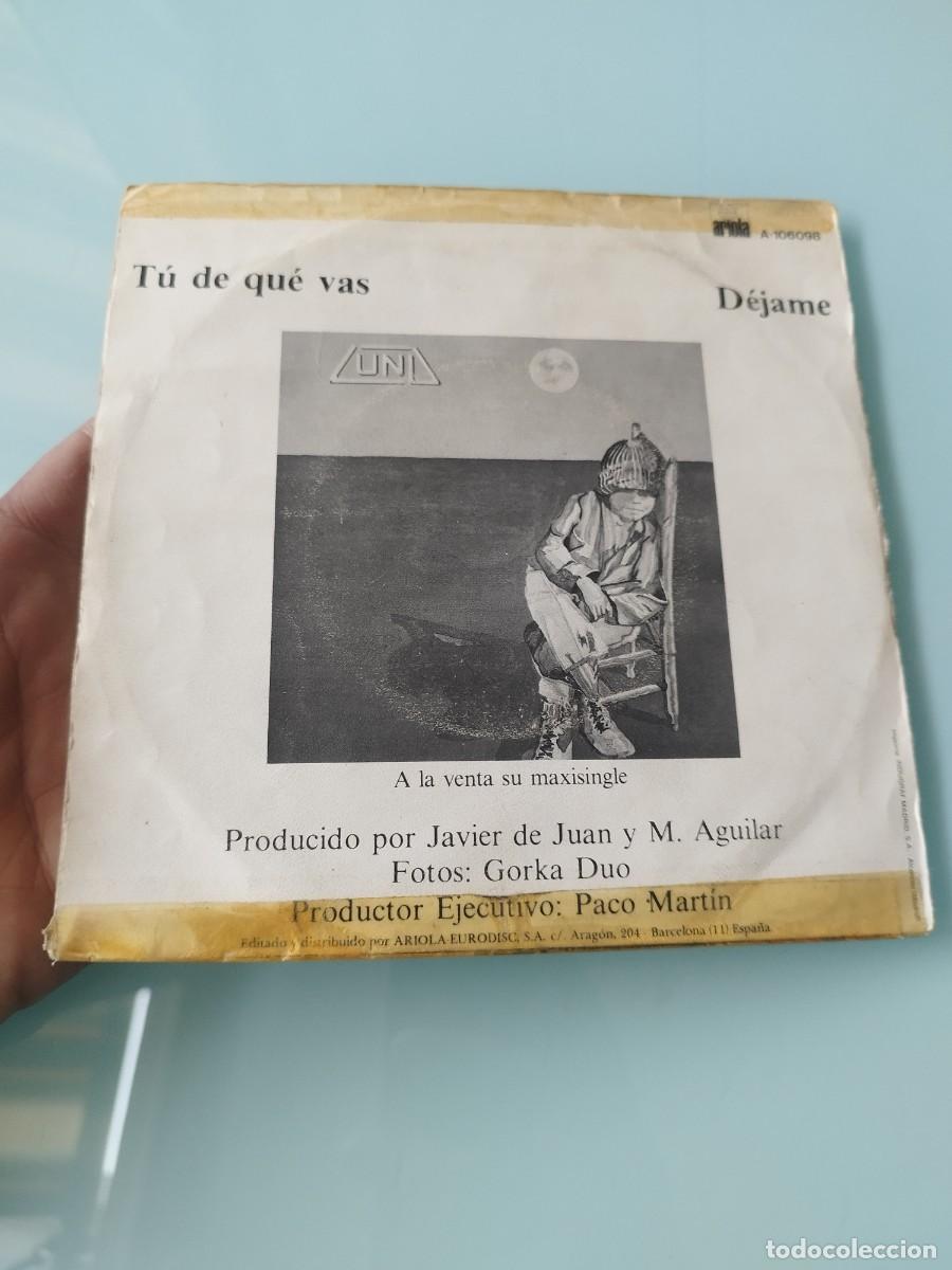 Discos de vinilo: Luna &ndash; T&uacute; De Qu&eacute; Vas / D&eacute;jame. Vinilo single 7&rdquo;. - Foto 6
