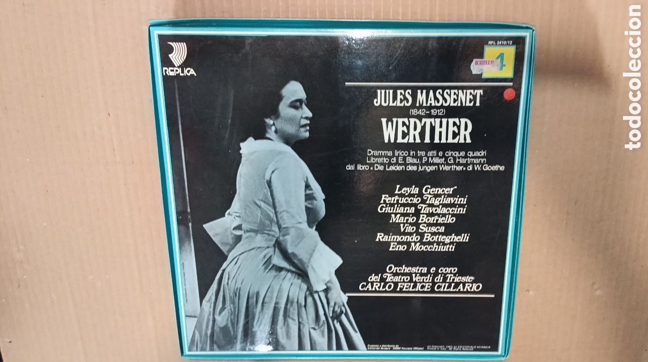 Discos de vinilo: MASSENET WERTHER 3 DISCOS - Foto 2