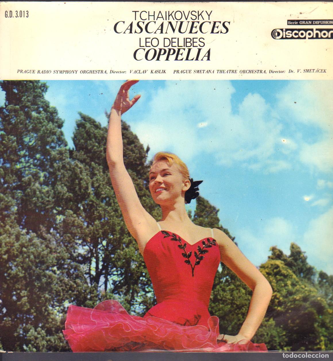 Discos de vinilo: TCHAIKOVSKY - CASCANUECES // LEO DELIBRES - COPPELIA / ORCHESTRA DE PRAGUE / LP DISCOPHON RF-27005