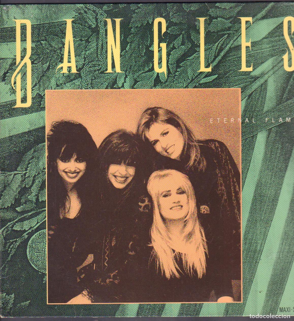 Discos de vinilo: BANGLES - ETERNAL FLAME / WHAT I MEANT TO SAY, WALK LIKE AN EGYPTIAN / MAXISINGLE CBS 1989 RF-27007