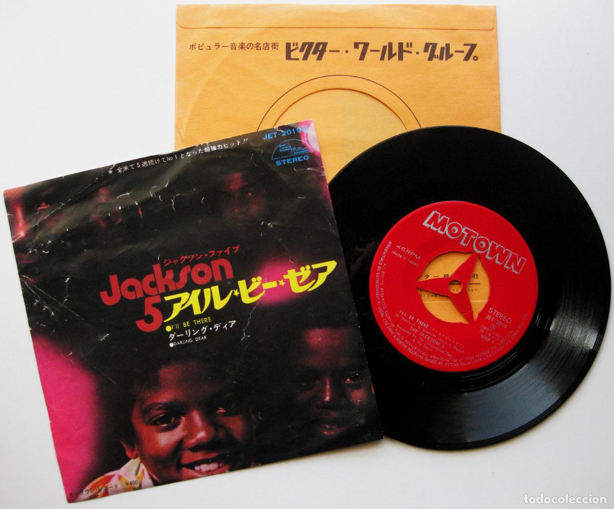Discos de vinilo: The Jackson 5 - I'll Be There / Darling Dear - Single Motown 1971 Japan Japon (Edici&oacute;n Japonesa) BPY