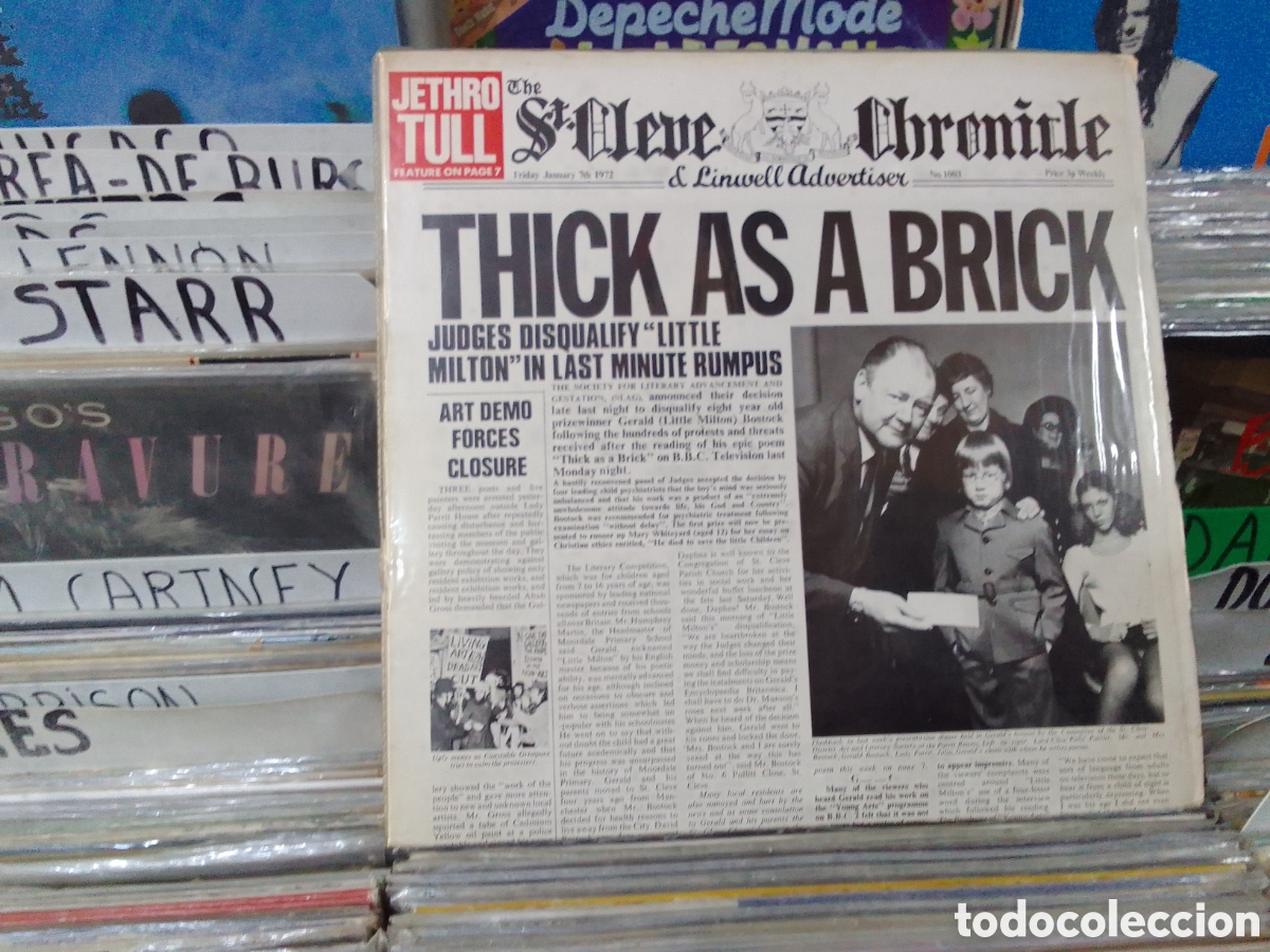 Discos de vinilo: Jethro Tull, thick as a brick
