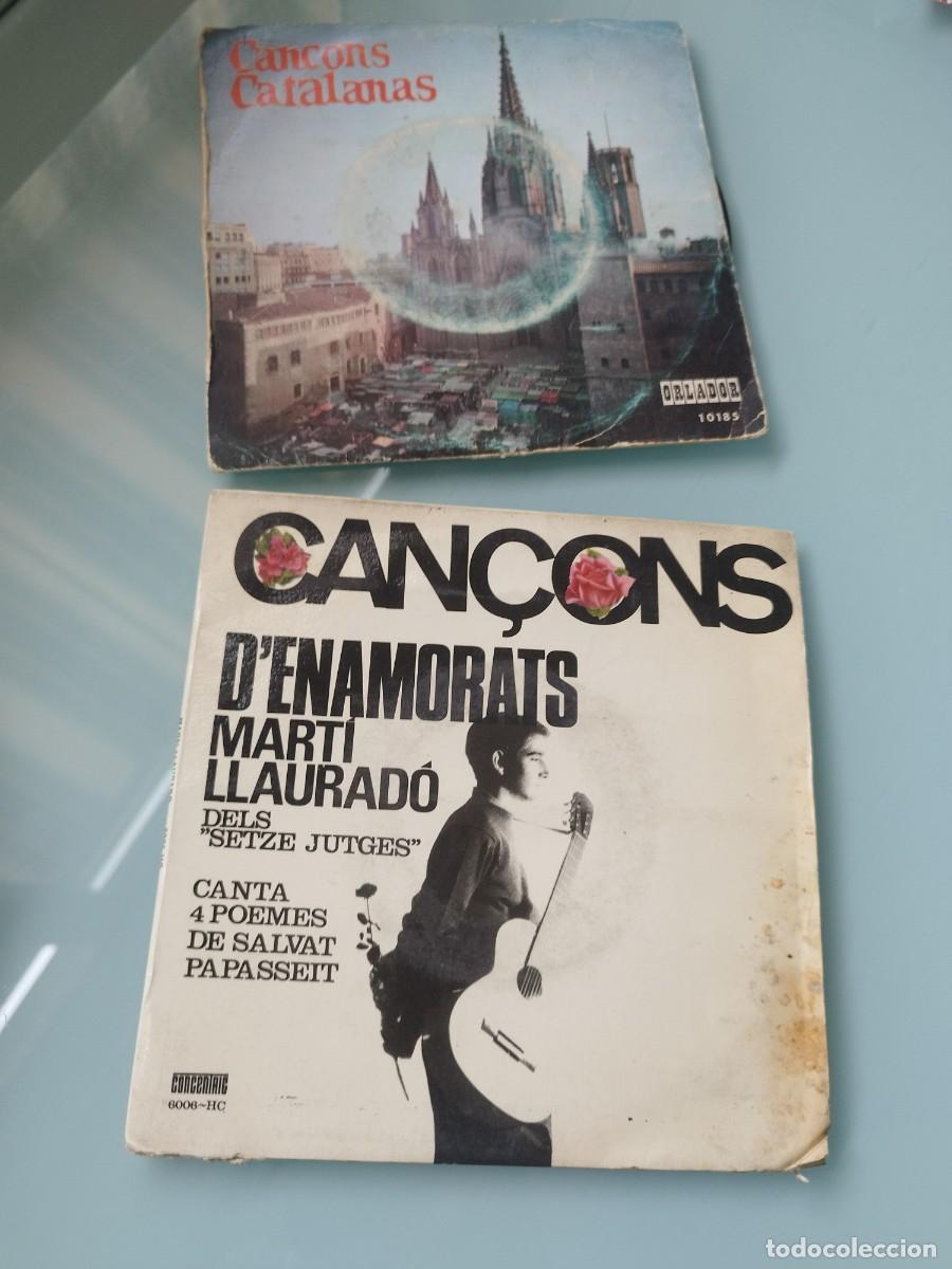Discos de vinilo: Lote 2 Discos Vinilo Single/EP Nova Can&ccedil;&oacute; - Can&ccedil;ons d'enamorats (Mart&iacute; Llaurad&oacute;) y Can&ccedil;ons Catalanes
