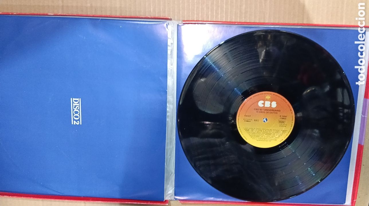 Discos de vinilo: CBS ANIVERSARIO 10 A&Ntilde;OS DE &Eacute;XITOS 3 DISCOS - Foto 5