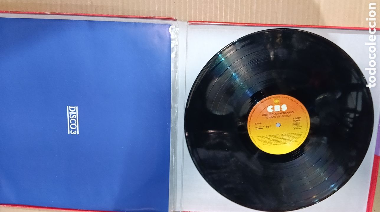 Discos de vinilo: CBS ANIVERSARIO 10 A&Ntilde;OS DE &Eacute;XITOS 3 DISCOS - Foto 6