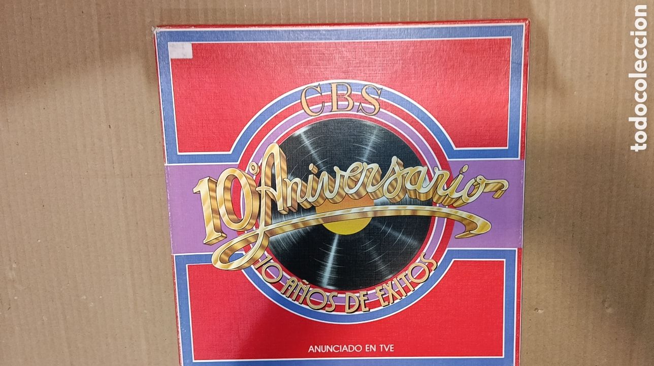 Discos de vinilo: CBS ANIVERSARIO 10 A&Ntilde;OS DE &Eacute;XITOS 3 DISCOS