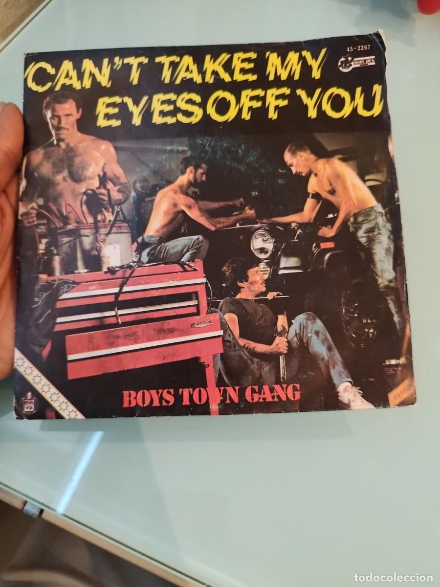 Discos de vinilo: Vinilo Single 7&rdquo; Boys Town Gang - Can't Take My Eyes Off You (Hispavox 1982). Ver fotos de portada