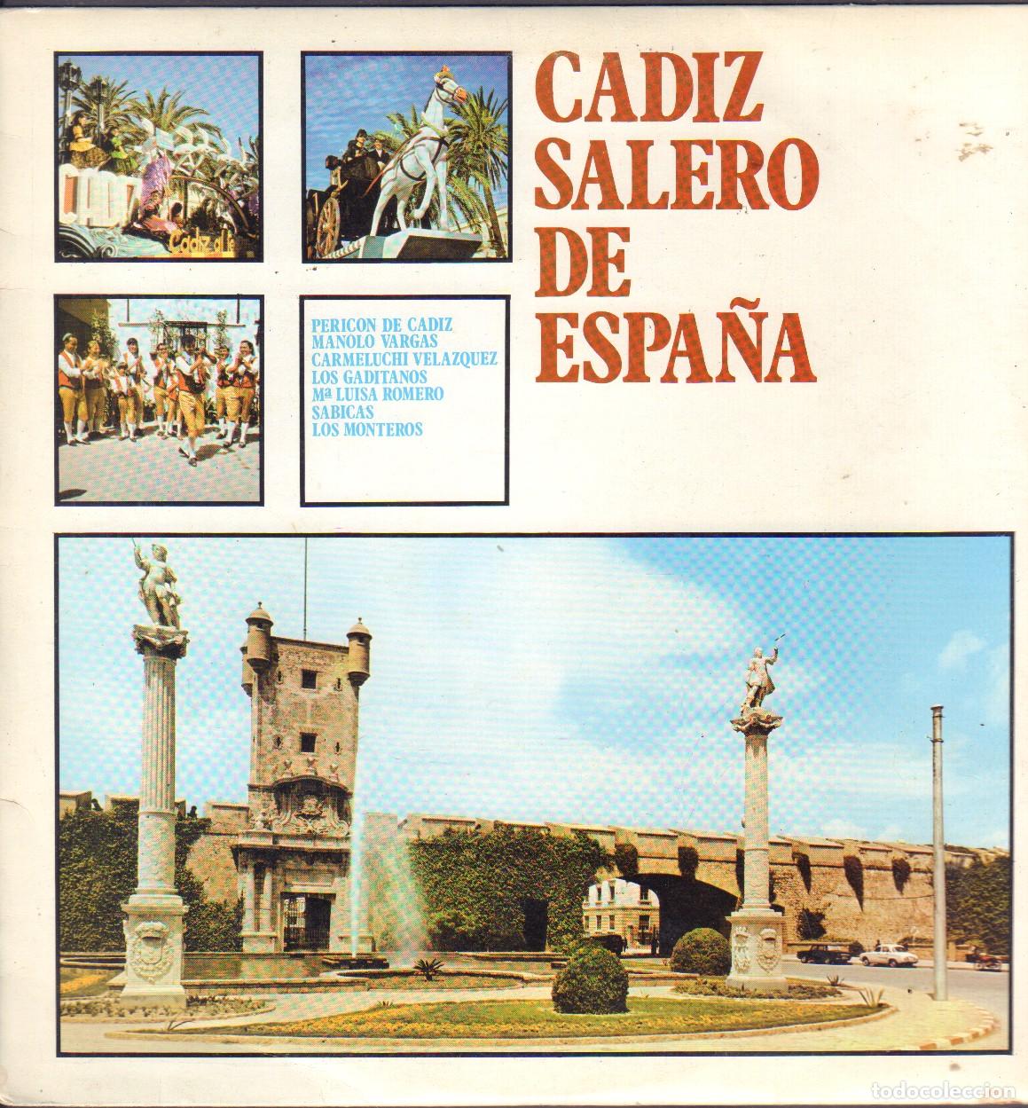 Discos de vinilo: CADIZ SALERO DE ESPA&Ntilde;A - PERICON DE CADIZ, LOS GADITANOS, SABICAS.../ LP HISPAVOX 1986 RF-27023