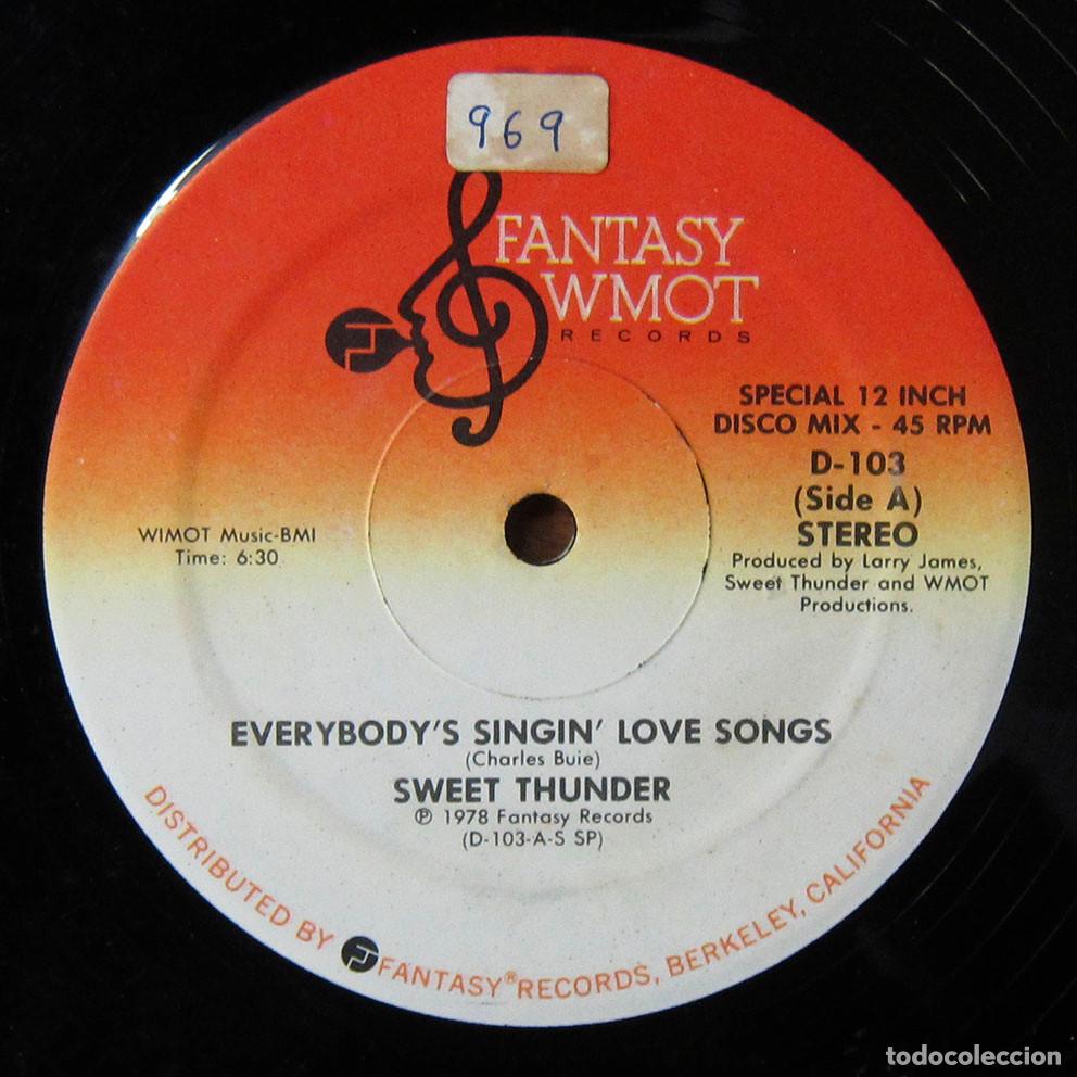 Discos de vinilo: SWEET THUNDER - EVERYBODY'S SINGIN' LOVE SONGS / SWEET THUNDER - 1978 -
