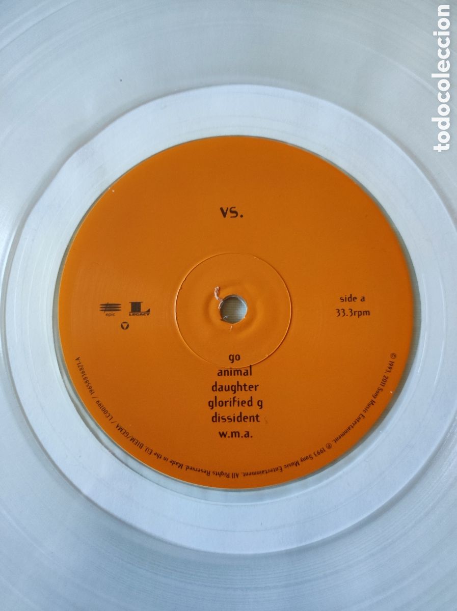 Discos de vinilo: PEARL JAM - VS. (30 ANIVERSARIO) - Foto 6