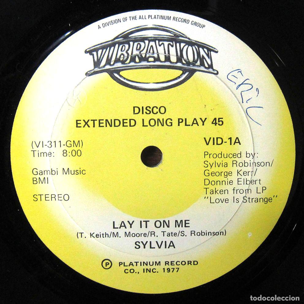 Discos de vinilo: SYLVIA - LAY IT ON ME / STOP (BOY) - 1977 -