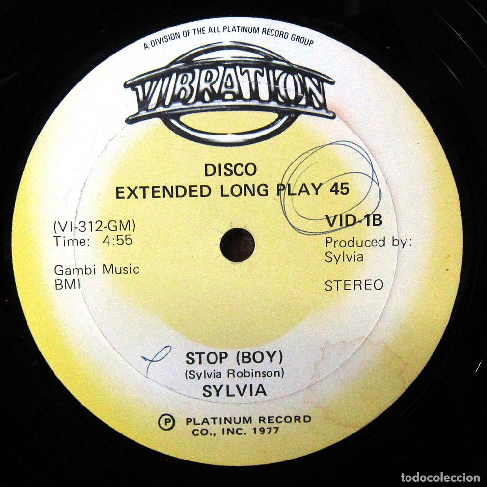 Discos de vinilo: SYLVIA - LAY IT ON ME / STOP (BOY) - 1977 - - Foto 3