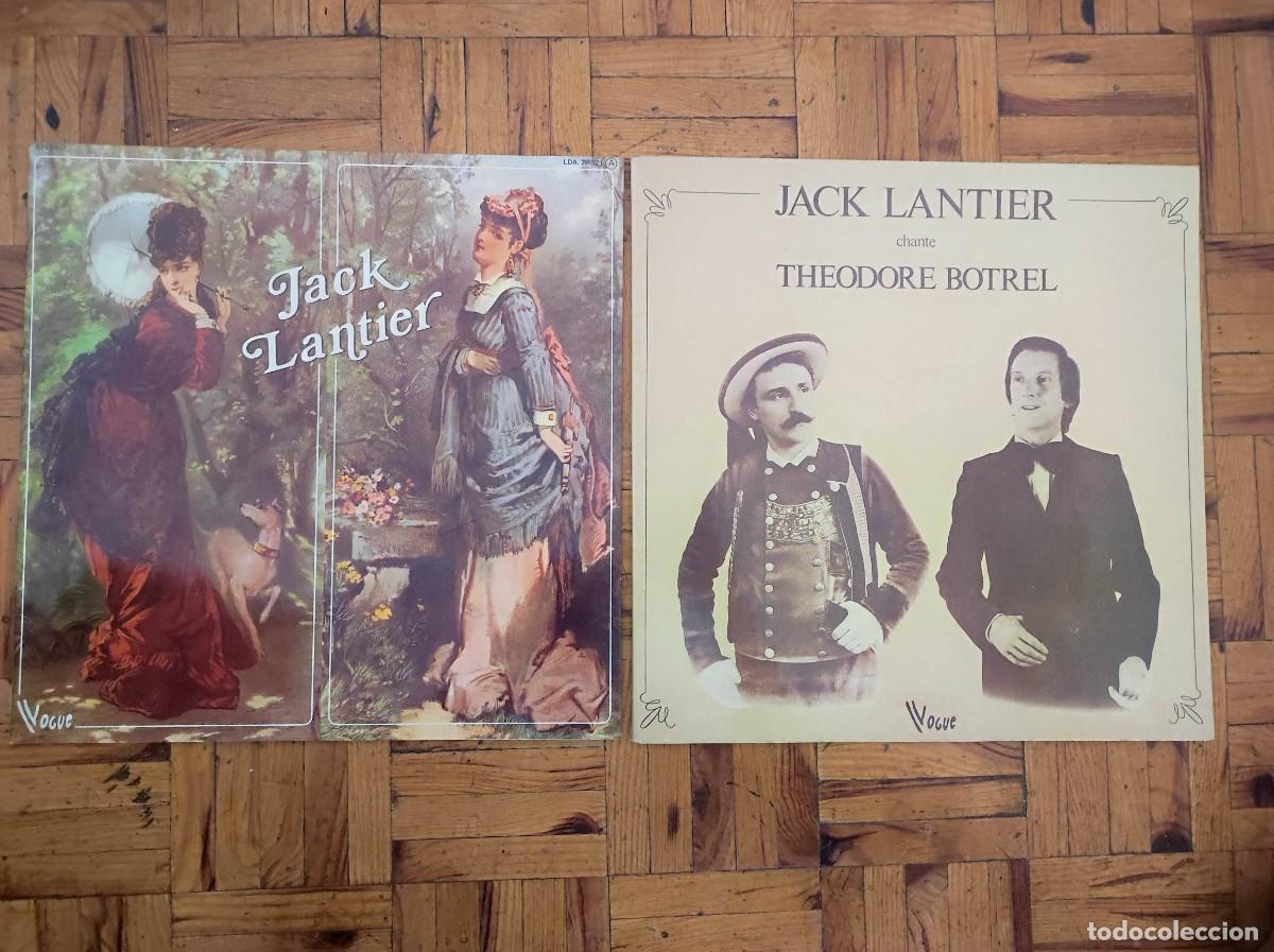 Discos de vinilo: Lote 2 Vinilos LP Jack Lantier - Nos Souvenirs + Chante Th&eacute;odore Botrel