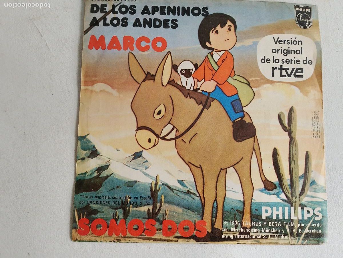 Discos de vinilo: marco de los apeninos a los andes, somos dos, 1977
