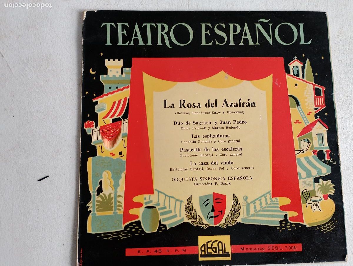 Discos de vinilo: La Rosa Del Azafr&aacute;n,1958, - Foto 4