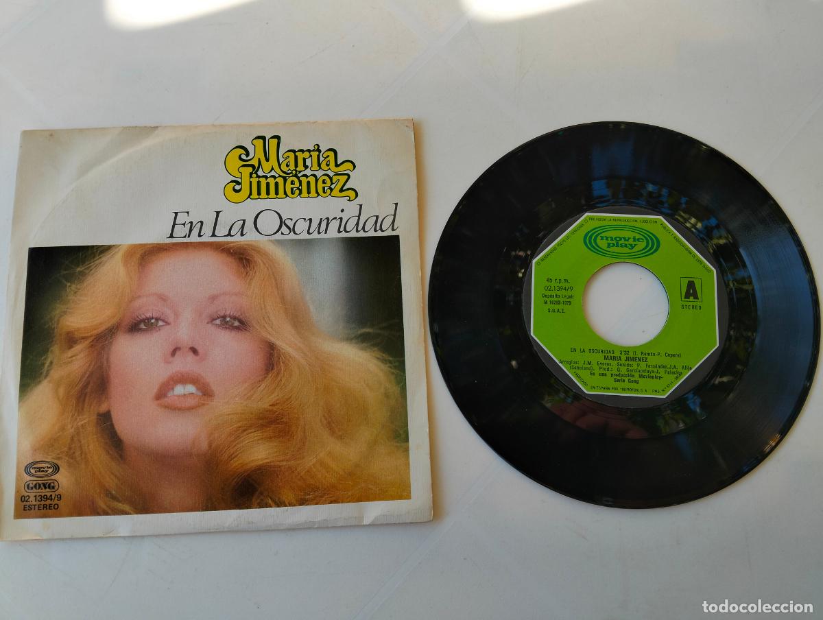 Discos de vinilo: MARIA JIMENEZ, EN LA OSCURIDAD, EDITA MOVIEPLAY, A&Ntilde;O 1979