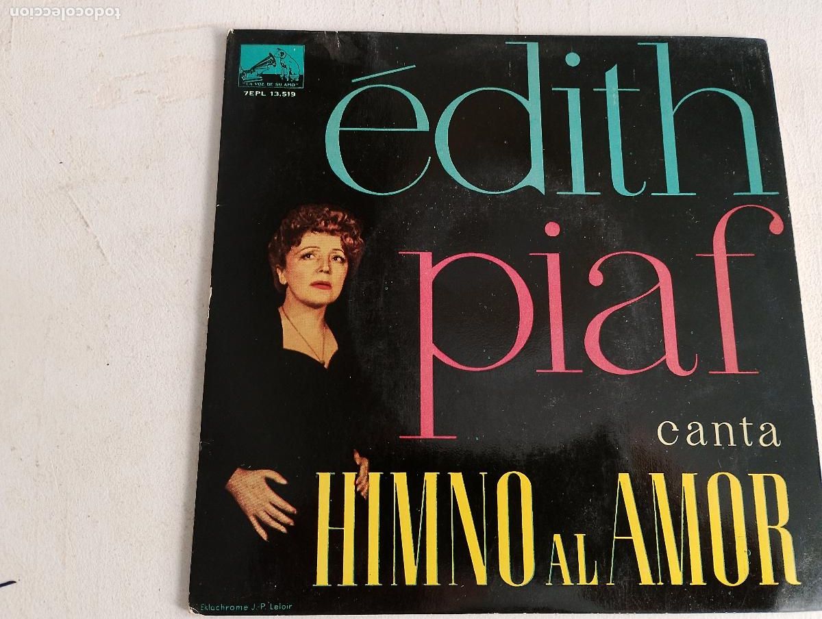 Discos de vinilo: Edith Piaf &ndash; Canta Himno Al Amor, 1960, ed espa&ntilde;ola