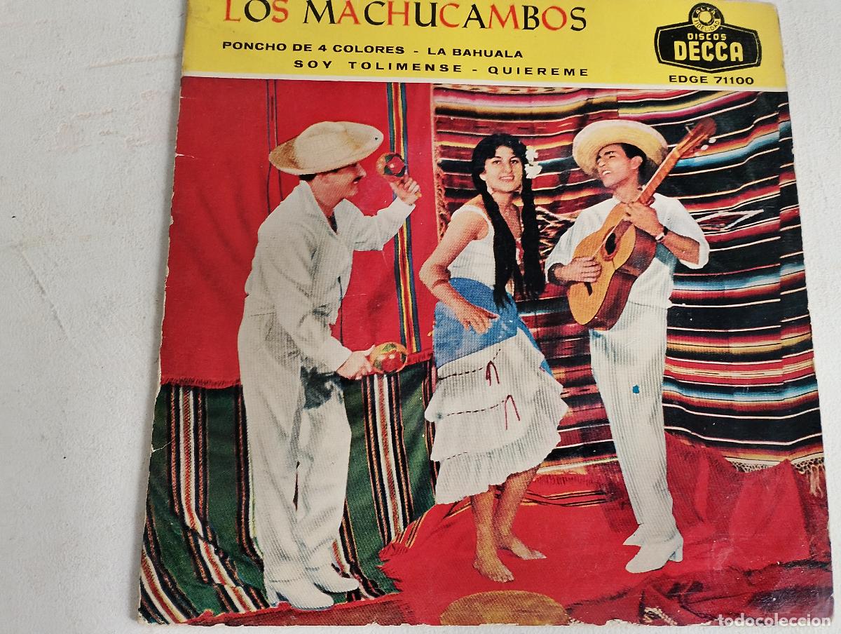 Discos de vinilo: Los Machucambos &ndash; Poncho De 4 Colores, 1959