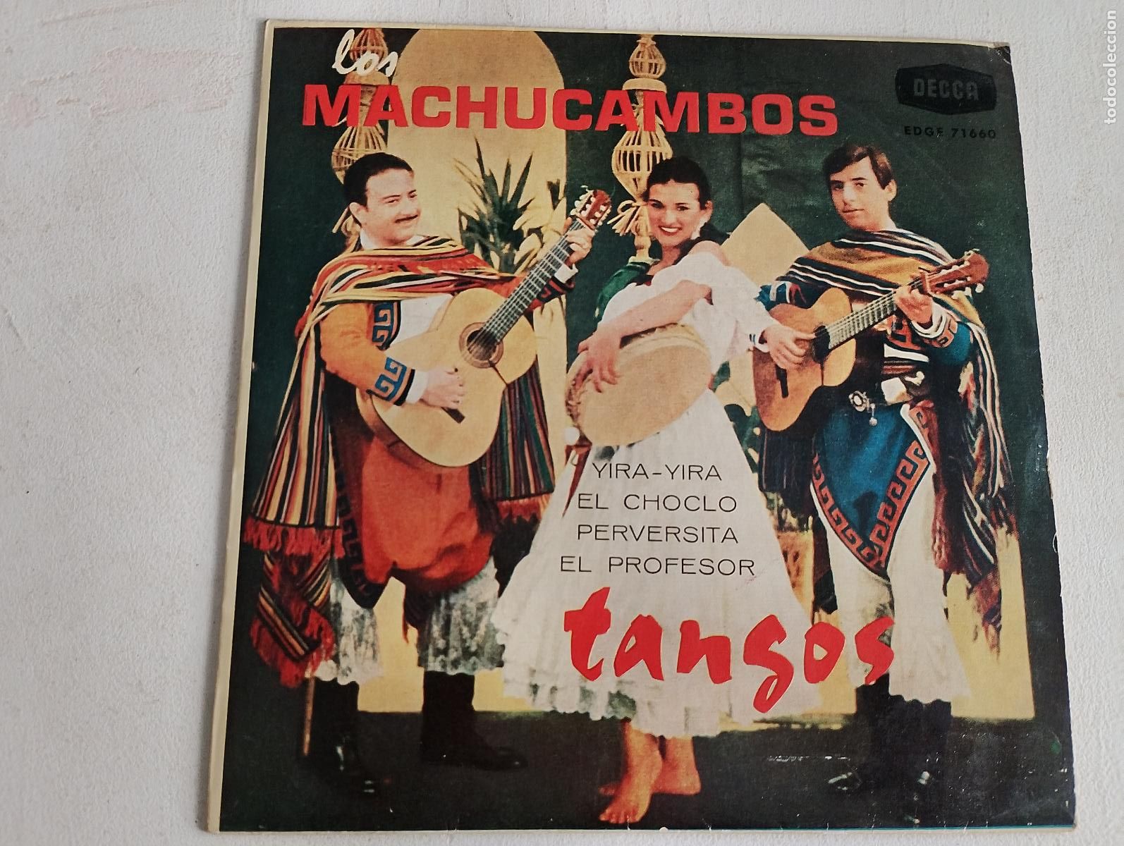 Discos de vinilo: Los Machucambos &ndash; Tangos,1962 ed espa&ntilde;ola