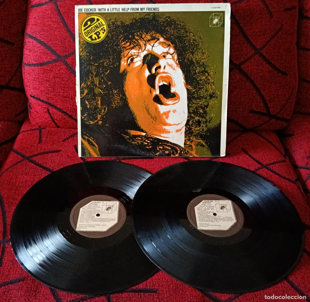 Discos de vinilo: JOE COCKER ** Joe Cocker / With A Little Help From My Friends ** DOBLE VINILO LP 1972