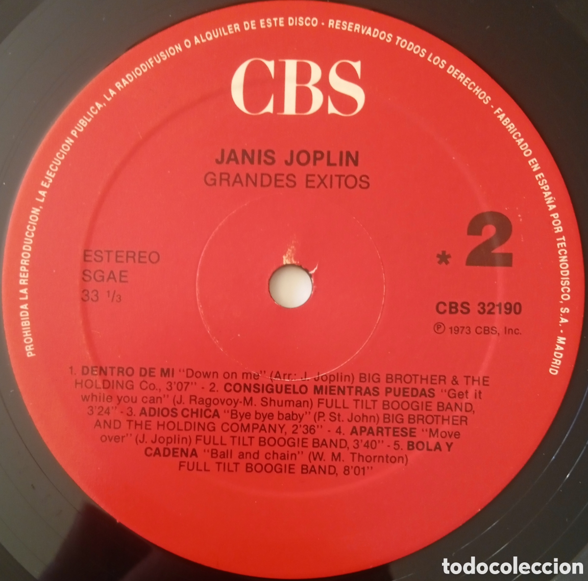 Discos de vinilo: Disco de vinilo Janis Joplin - Foto 4