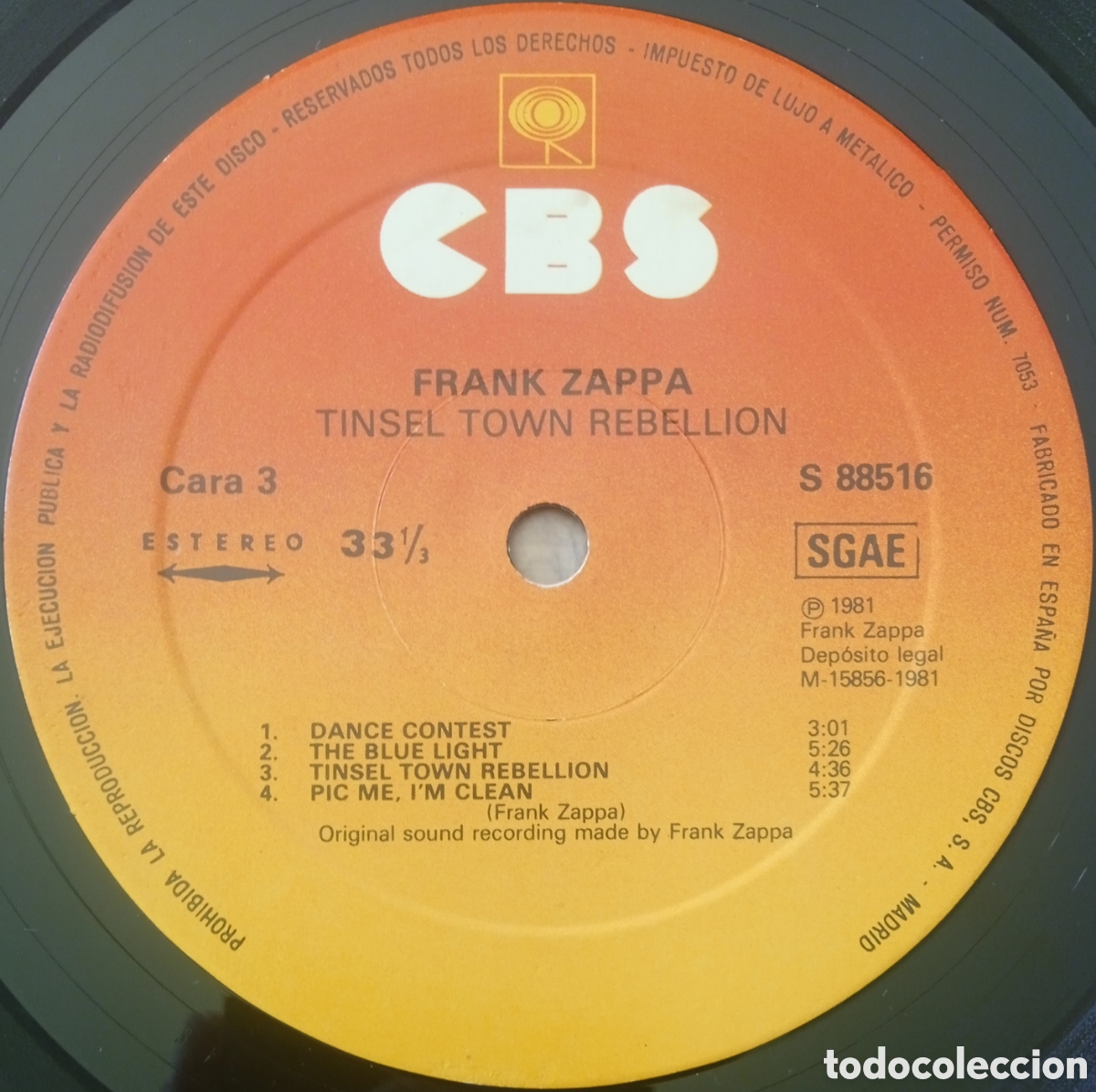 Discos de vinilo: Disco de vinilo Frank Zappa - Foto 6
