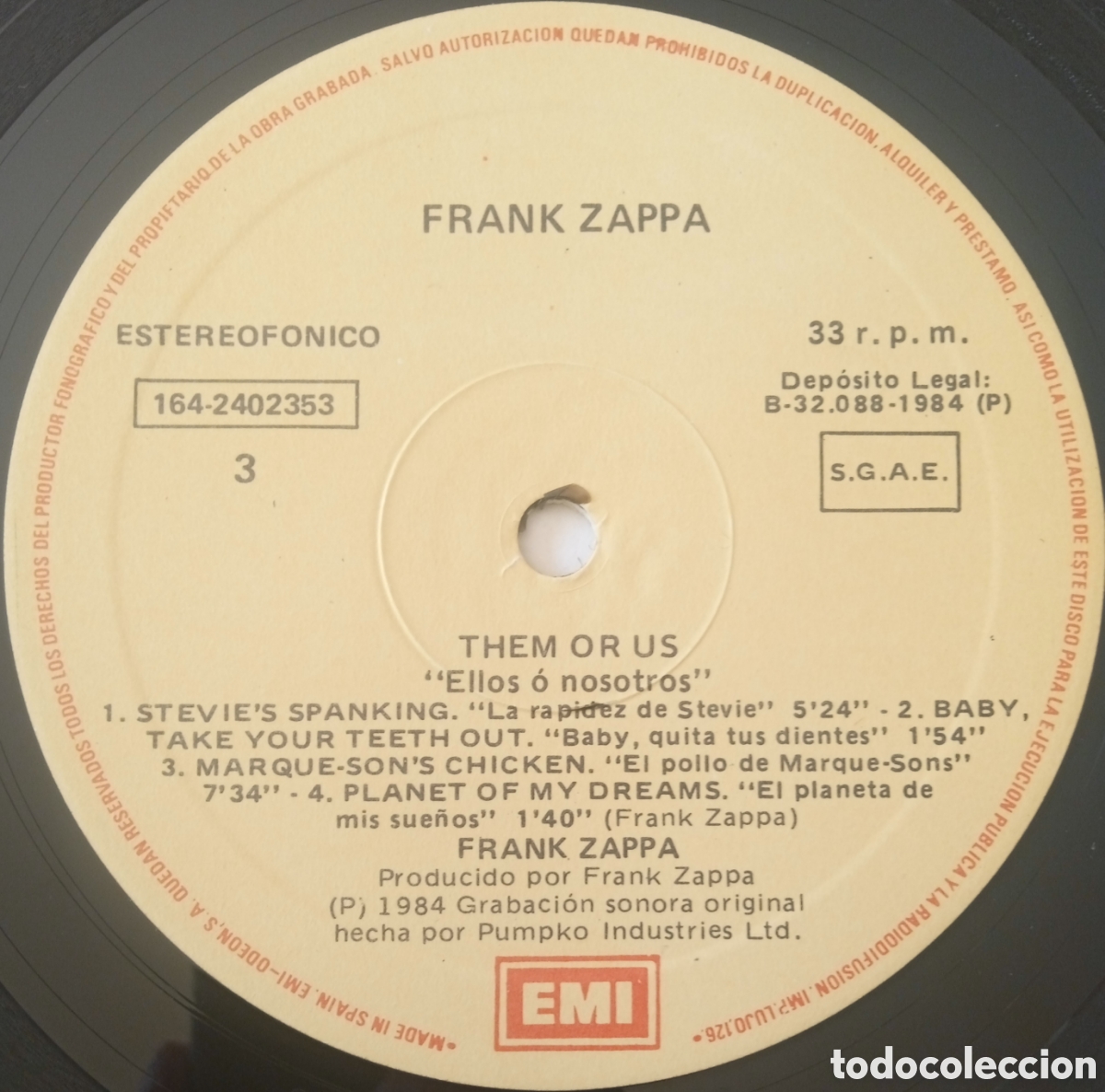 Discos de vinilo: Disco de vinilo Frank Zappa - Foto 6