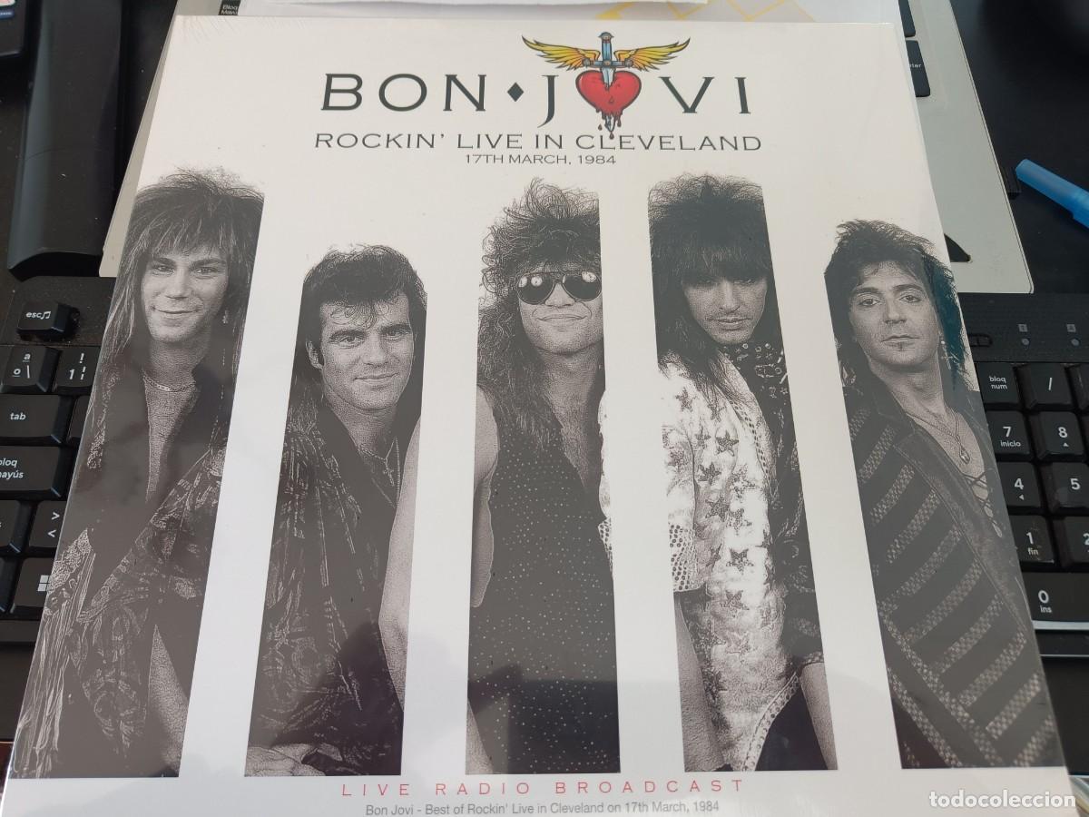 Discos de vinilo: Bon Jovi &ndash; Rockin' Live In Cleveland. SELLADO. NUEVO A ESTRENAR. 2 FOTOS