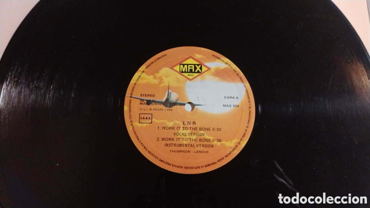 Discos de vinilo: LNR-WORK IT TI THE BONE-MAXI-MAX MUSIC/SPAIN-IB - Foto 4