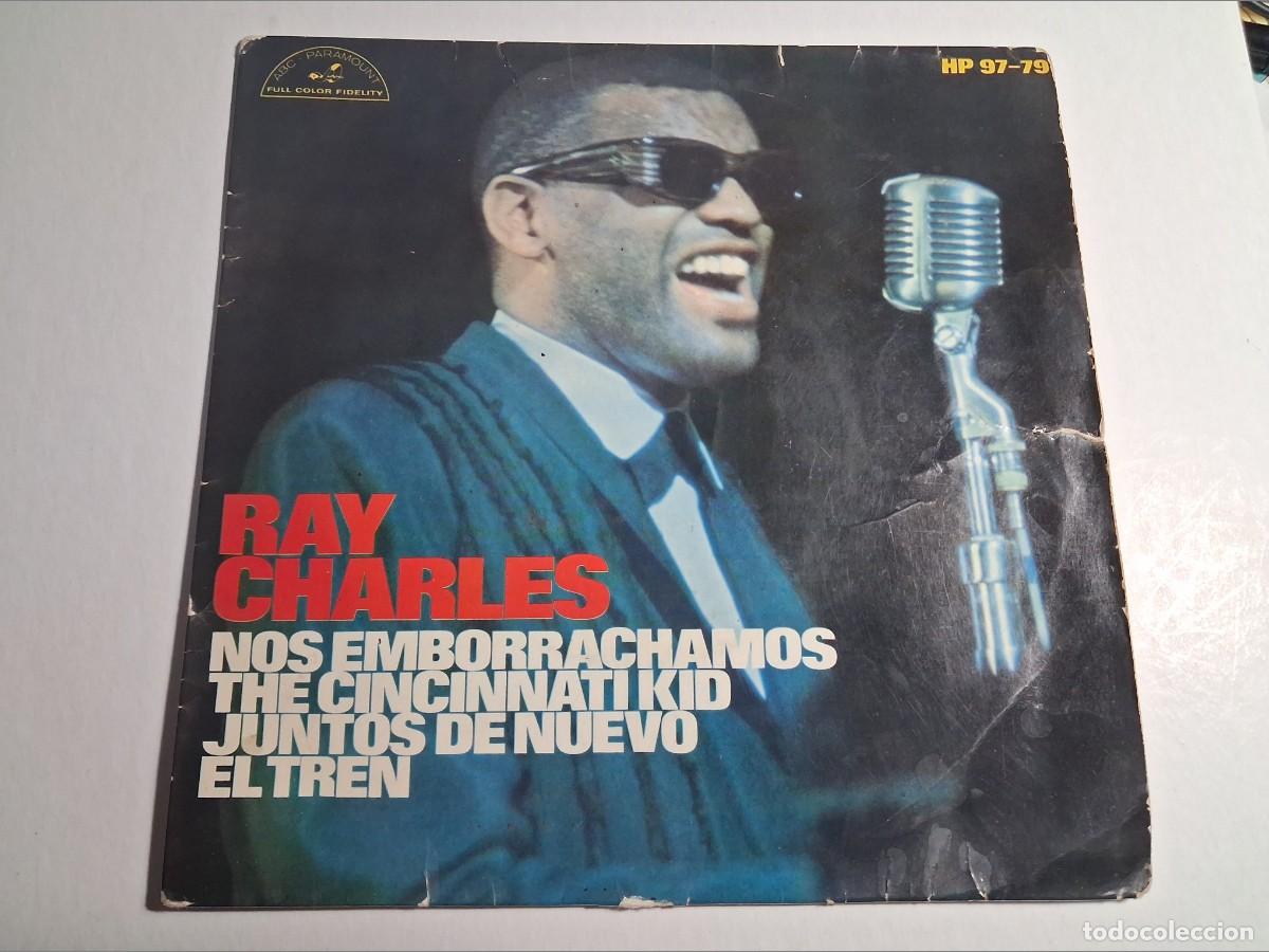 Discos de vinilo: single ray charles. nos emborrachamos + 3 temas. hispavox 1966 spain (buen estado, leer)